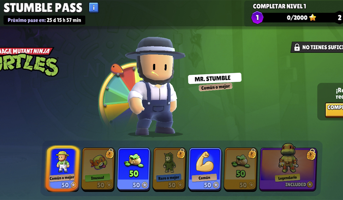 Skin y gemas en Stumble Guys: activa el pase de batalla