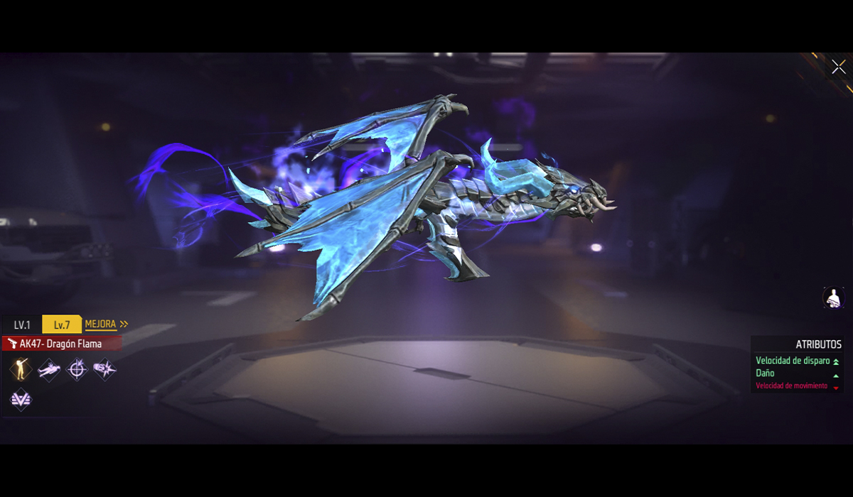 AK47 - Dragón Flama Azul